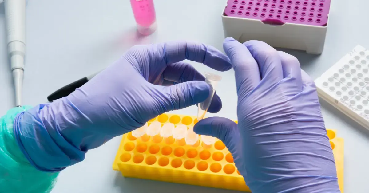 Laborfachkraft bereitet Proben für die In-vitro-Diagnostik (IVD) im Labor unter den Anforderungen der IVDR vor.